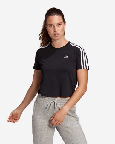 Essentials Loose 3-Stripes Cropped