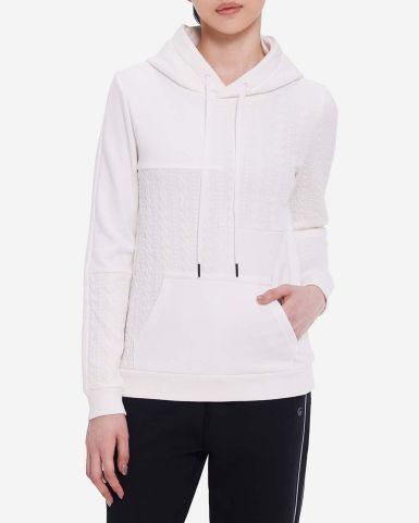Cable Patched Hoodie