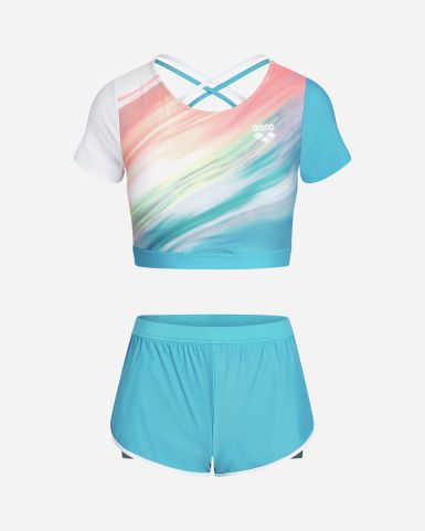 Sunrise Short Sleeves Top With Shorts