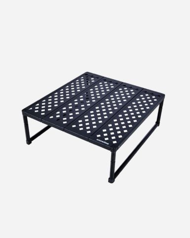 韓國製戶外鋁製摺枱 Cube Ground Table Black