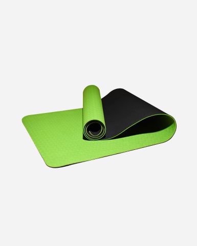 Tpe 2-Layer Yoga Mat 6mm Green/Black