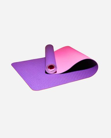 Tpe 2-Layer Yoga Mat 6mm Purple/Pink