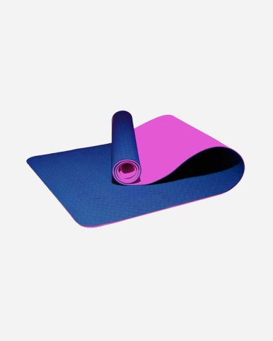 Tpe 2-Layer Yoga Mat 6mm Dark Blue/Purple